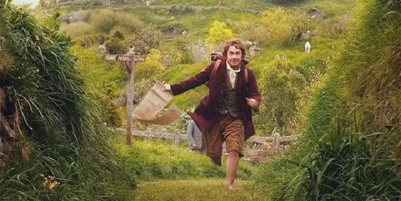 The Hobbit getting ready for an adventure